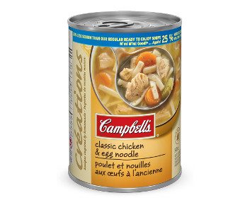 Échangez ceci - La soupe Créations Poulet et nouilles aux œufs de Campbells
